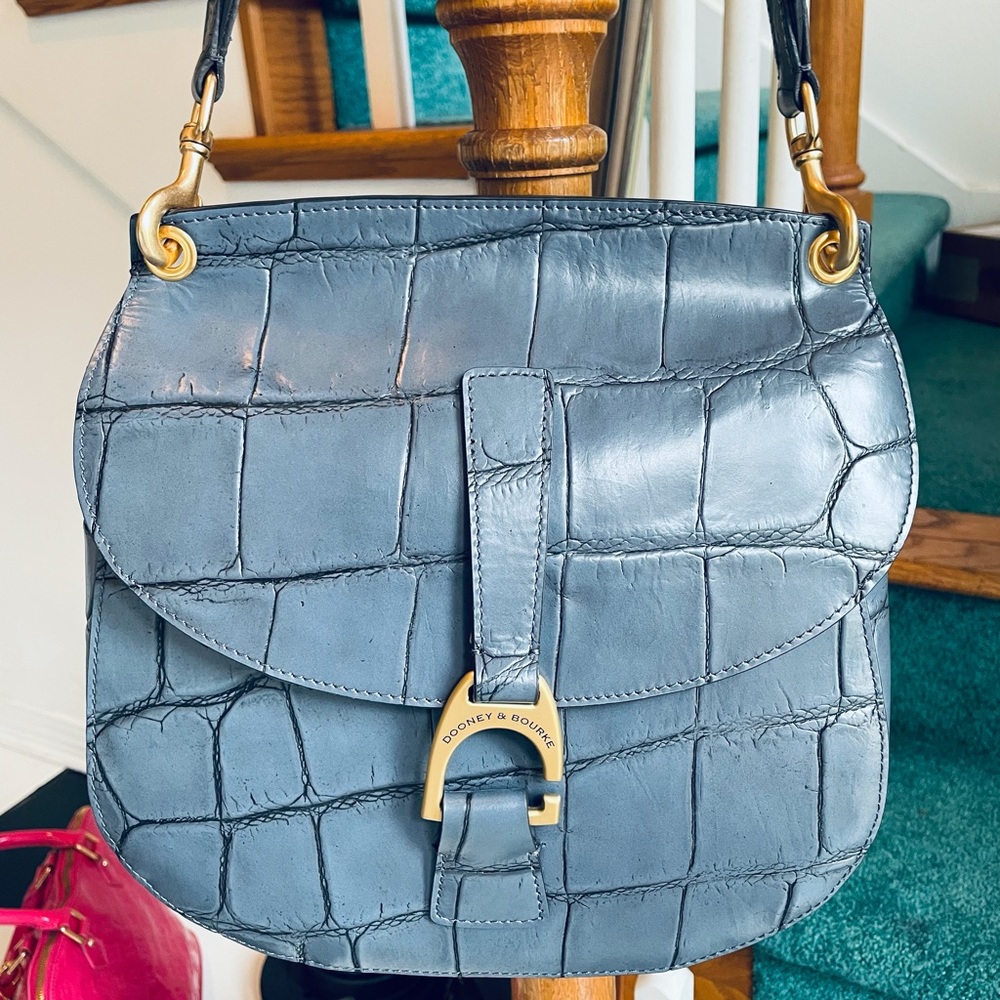 Dooney Burke Exotic embossed leather rare bag new